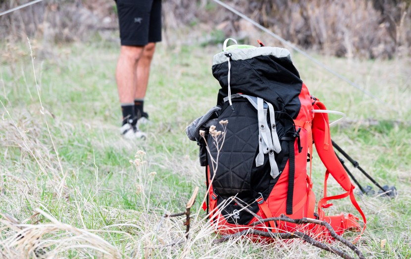 the north face cobra 60l - the reinforced crampon pocket is also good for your ground sheet.