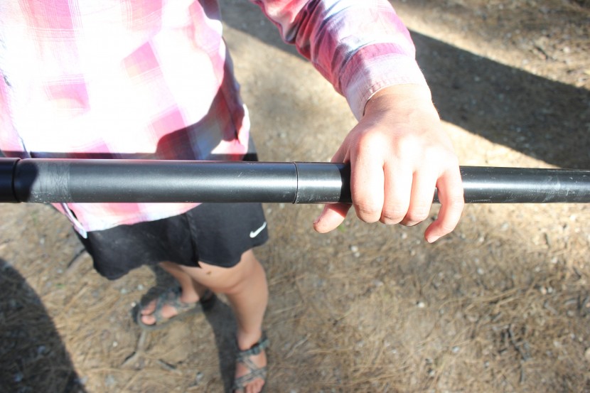 pelican poseidon - the edges produced by the seam lines on the aluminum shaft were...