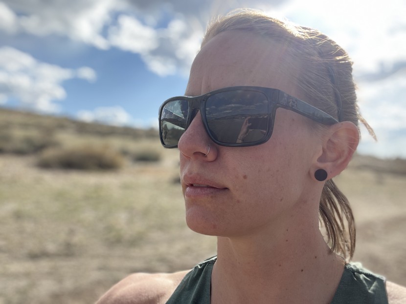 under armour assist - these shades are dark enough to handle pretty bright days.