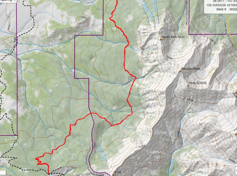 coros apex - here we see a zoomed-out version of a 12-mile run in a large covered...