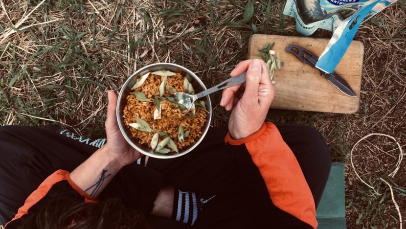 toaks titanium - the toaks non-folding titanium spork features a smooth bowl and a...