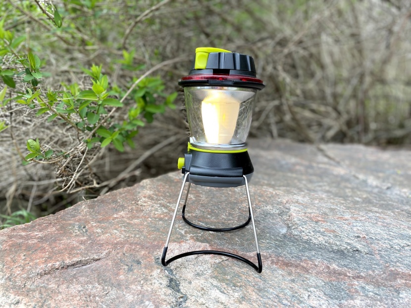 goal zero lighthouse 600 - this lantern can light up 360 degrees, or, in this case, 180 degrees...