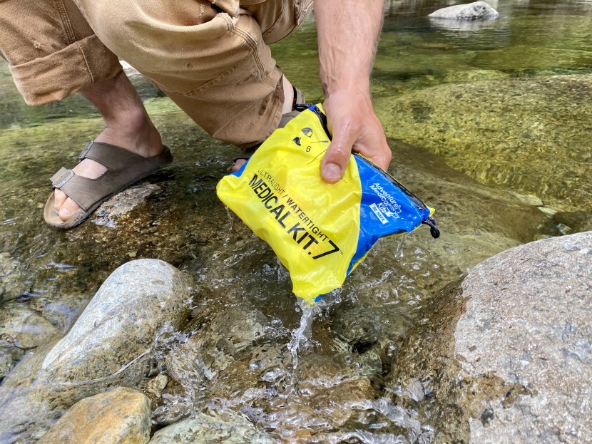 first aid kit - while not recommended as the only line of defense against water, the...