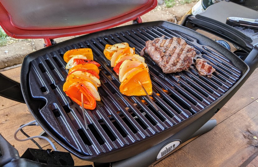 portable grill - though slightly lacking on space, the weber q 1200 has ample power...