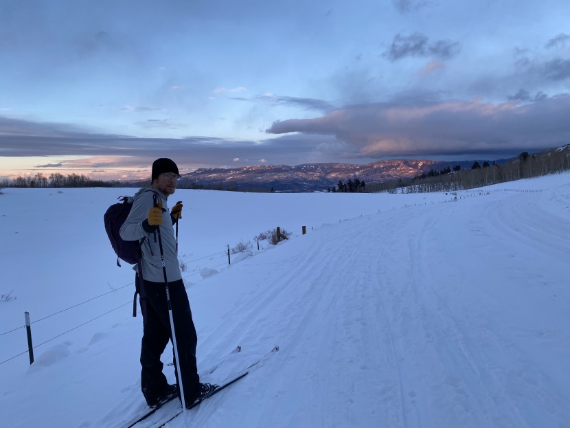 rei co-op merino wool ultralight crew - eddie tries the sock on a cold winter evening during a full moon...