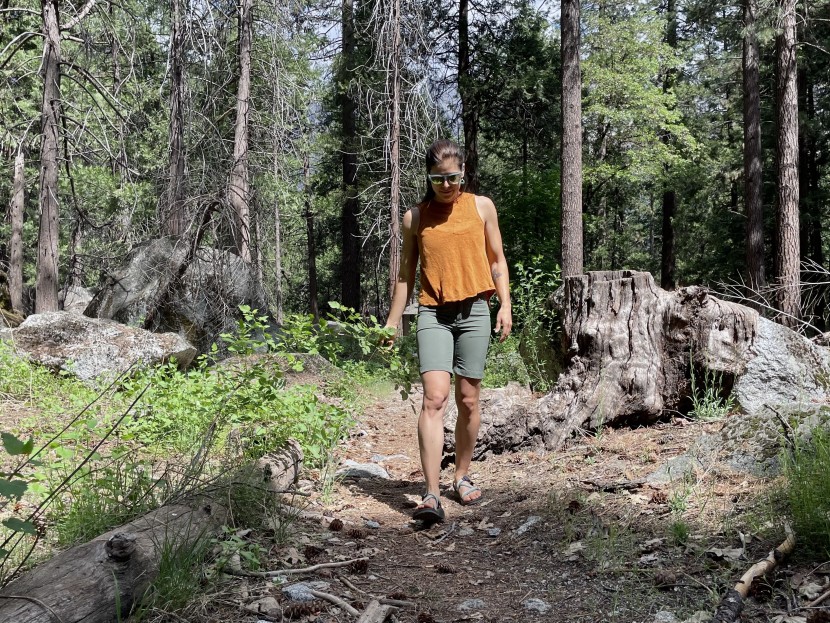 patagonia skyline traveler for women - slim fit but stretchy materials make for a decent piece of apparel.