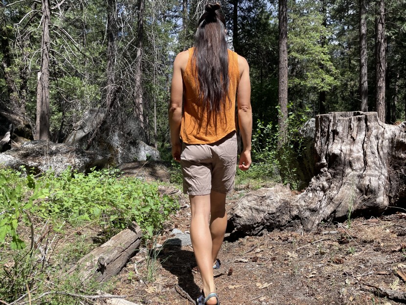 houdini wadi short for women - the fabric is lightweight and breathes really well.