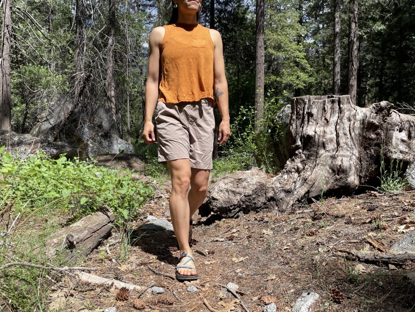 houdini wadi short for women - a very casual and straightforward pair that is easy to move in.