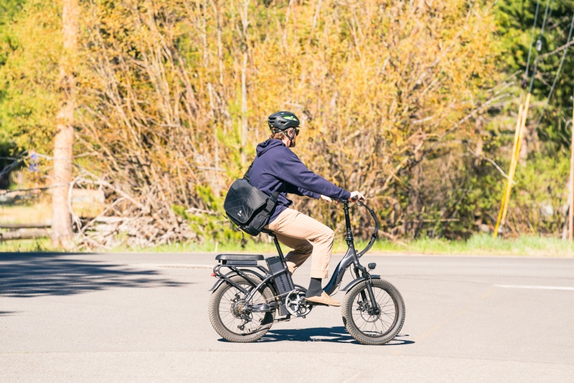 rattan folding electric bike - the throttle power corresponds to the pedal assist level, so you can...