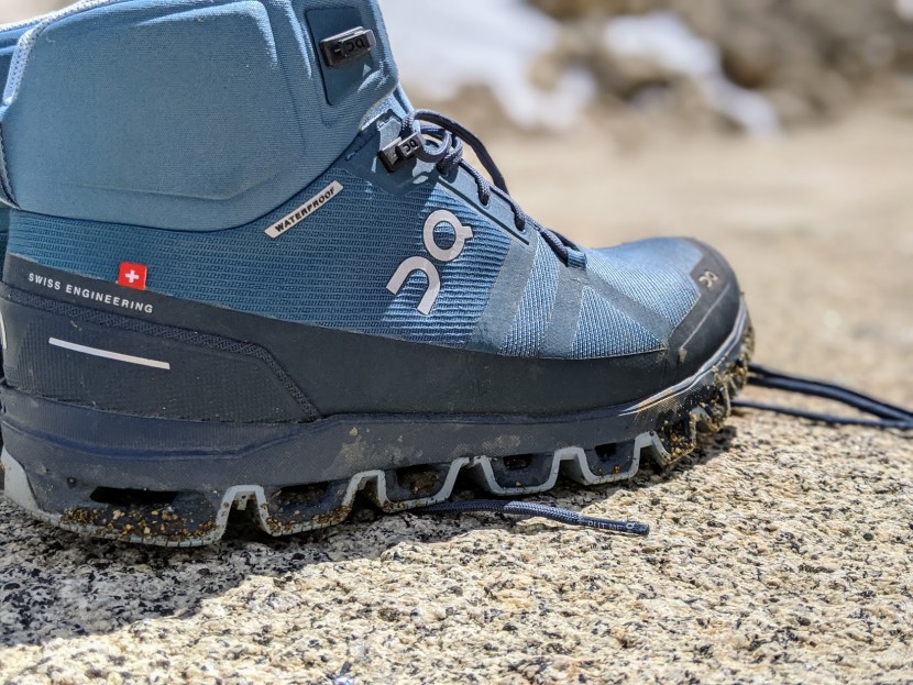 on running cloudrock for women - the holes on the side, shown here, get caked with dirt and debris.