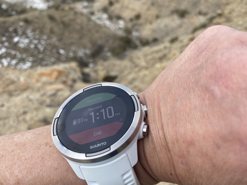 suunto 9 baro - the buttons are large and easy to press, but you can accidentally...