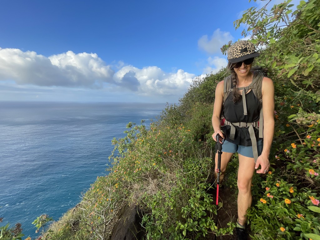 camping list - our researchers in the wild. in this instance, testing hiking poles...