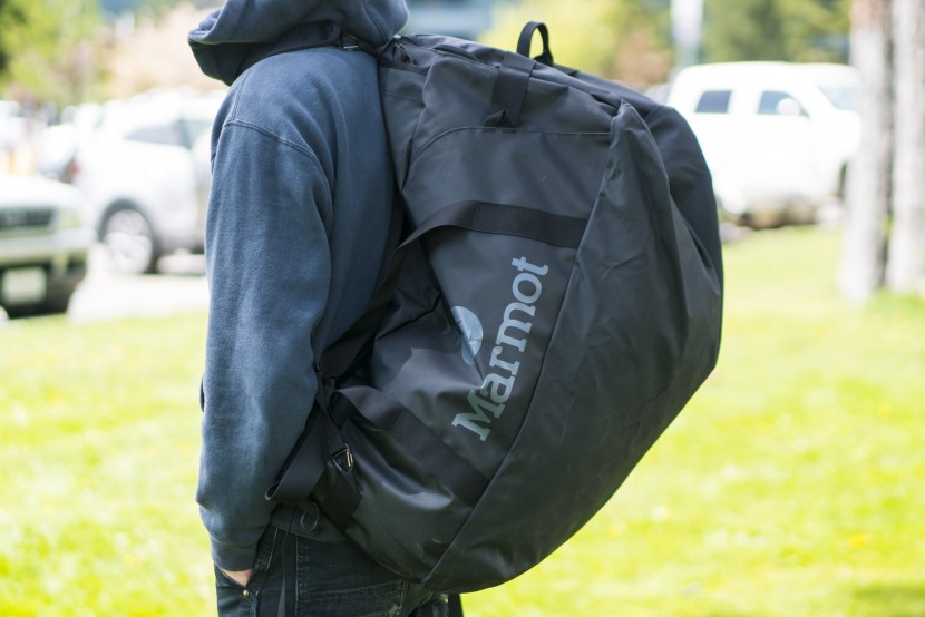 marmot long hauler - you can carry this duffel bag like a backpack although the straps...