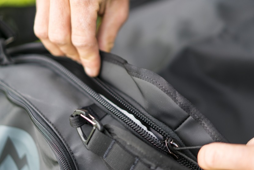 marmot long hauler - a thick flap covers the main zipper which helps to protect it...