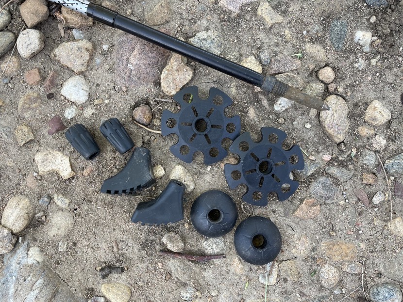 trekology trek-z 2.0 - the trek-z comes with two sets of baskets and two tip attachments...