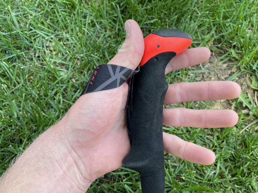 leki micro vario carbon - the micro vario's foam grip is comfortable for some hand sizes, but...