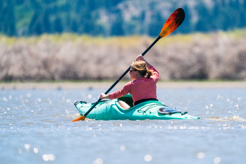 pakayak bluefin 142 - low sides on the cockpit can let waves crash in if you're not fully...