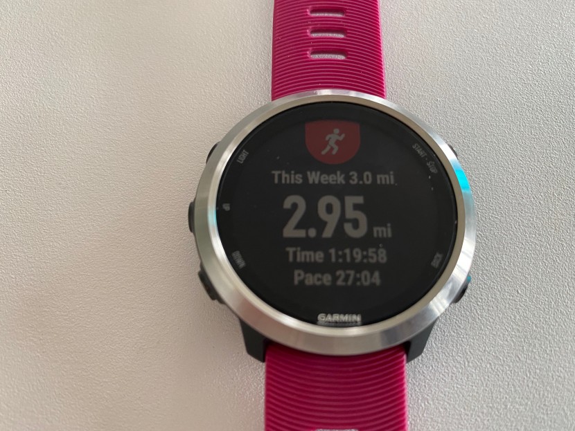 you can also take a look at your accumulated weekly totals.