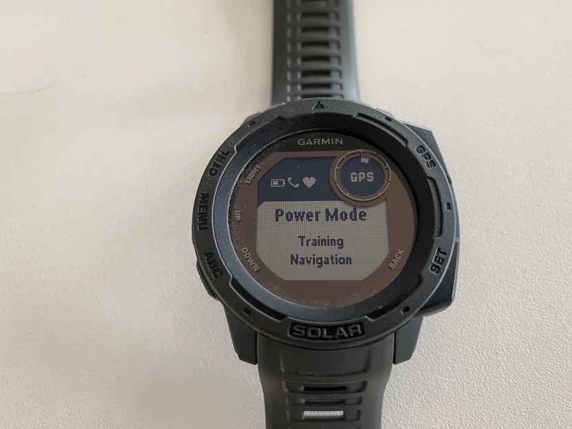 garmin instinct solar - there are several battery modes that you can access right before...