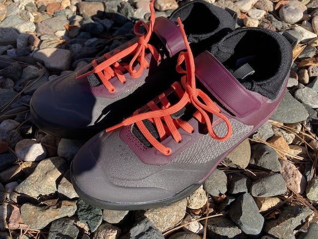 mountain bike shoes womens - reinforced zones like the neoprene collars keep debris out of the...