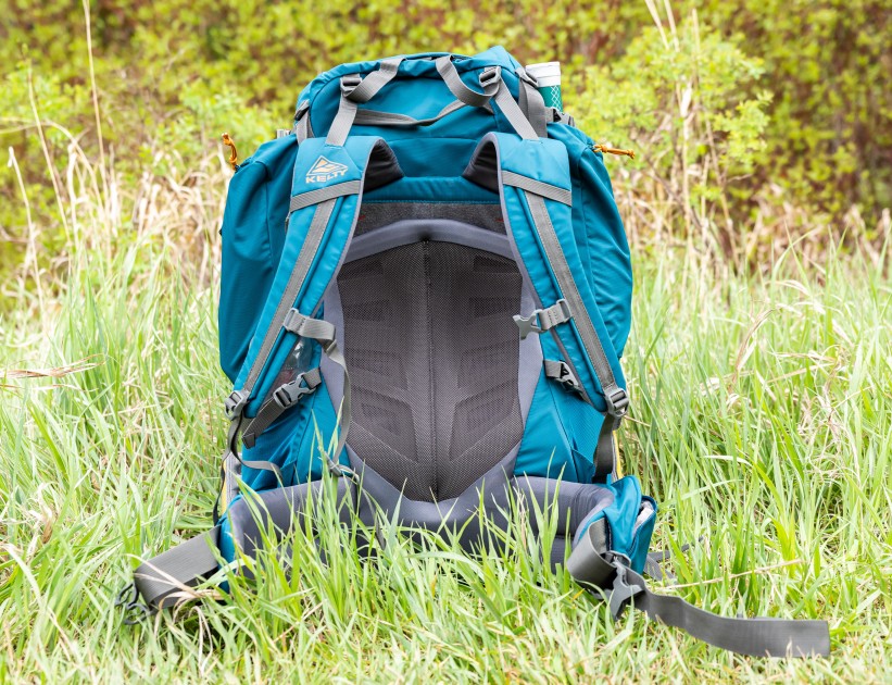 kelty coyote 65 - the coyote's "amp-flow" foam provides ventilation and support for an...