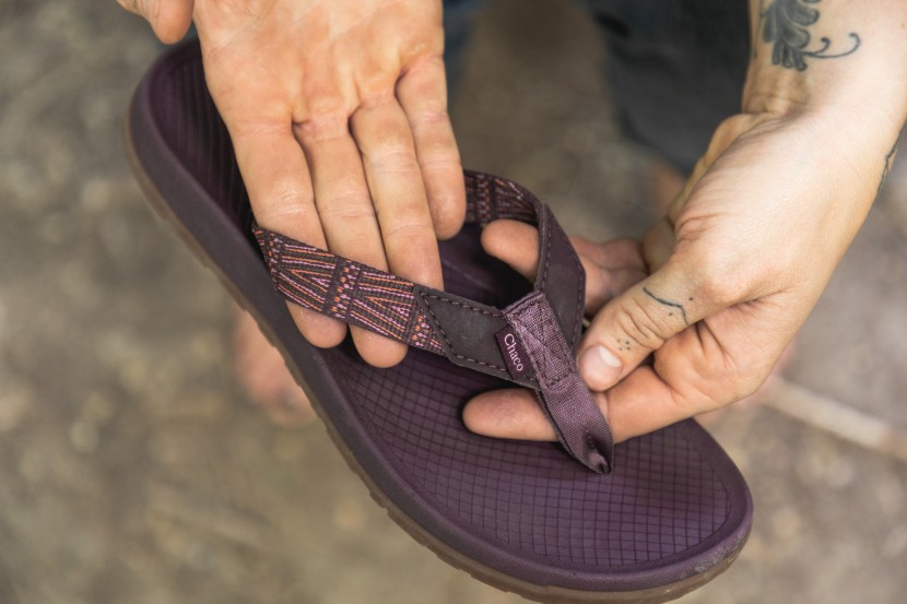 chaco lowdown flip - the details on the straps provide nice detailing.