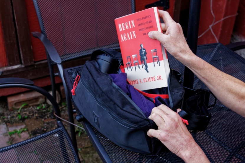 the kadet sling is a perfect bag for reading books at your favorite...