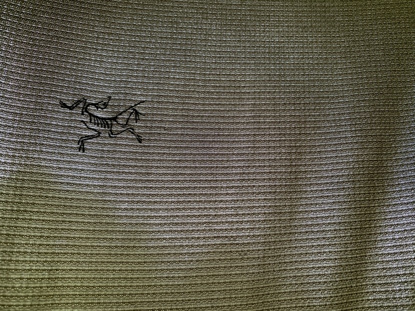 arc'teryx cormac crew short sleeve - instead of incorporating mesh panels, a tightly woven polyester is...