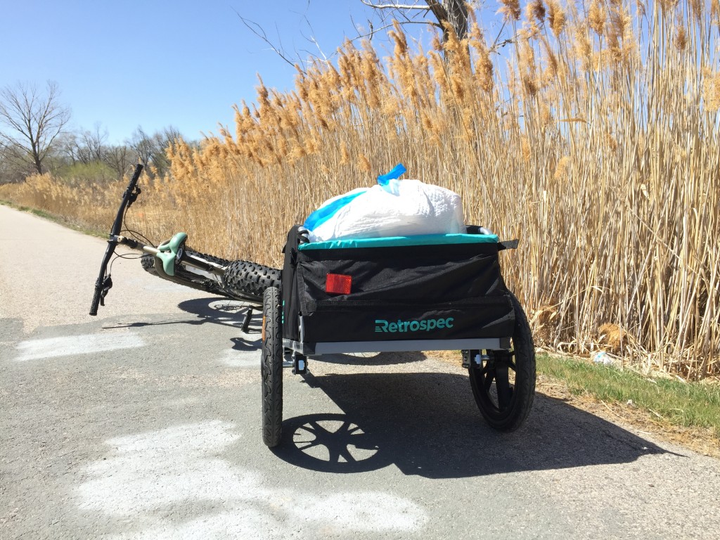 retrospec rover hauler - in an attempt to load down the rover with odd items of varying sizes...