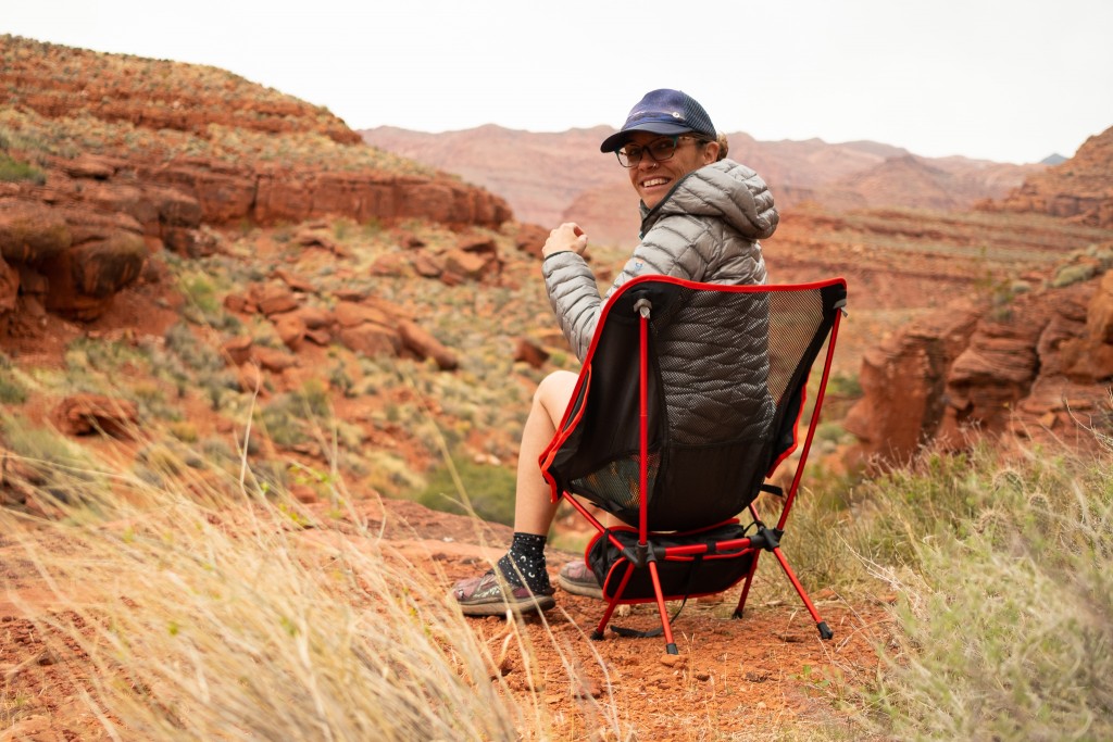 moon lence camp chair - it's a classic backpacking chair with average comfort and a nice low...