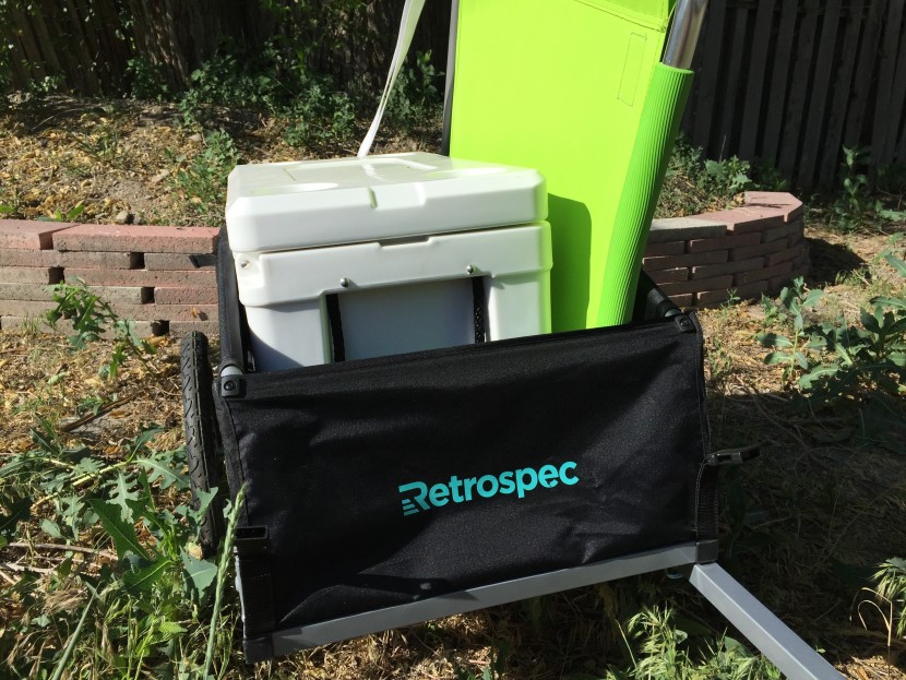 retrospec rover hauler - the rover managed to contain a 45-quart hard shell cooler along with...