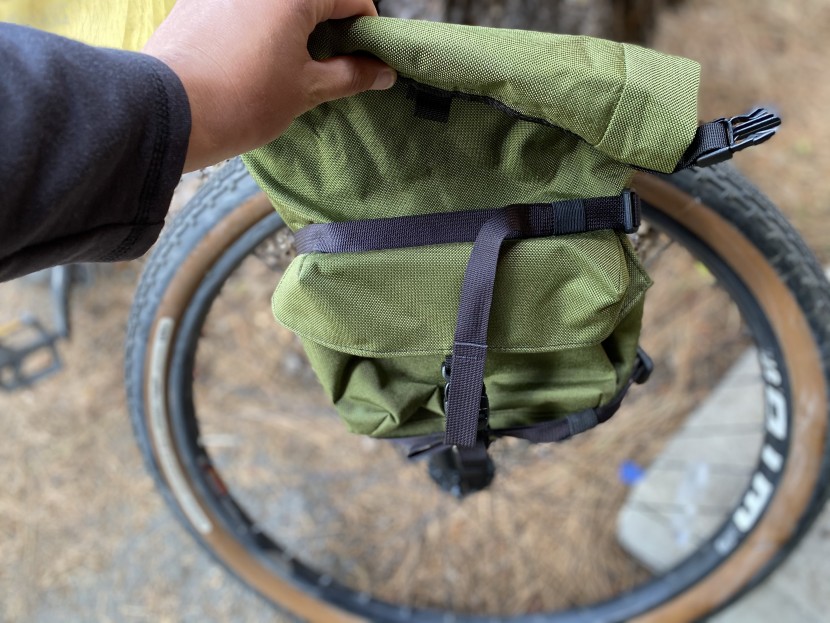 outer shell pico panniers - some of the cinch straps on the pico panniers were a bit long...