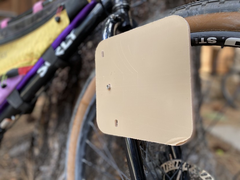 outer shell pico panniers - the pico pannier mounting plate with tiered bolt holes is placed on...