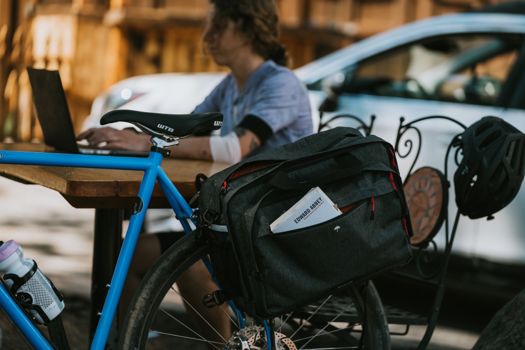 two wheel gear laptop messenger bag - the two wheel messenger pannier is a solid option for coffee shop...