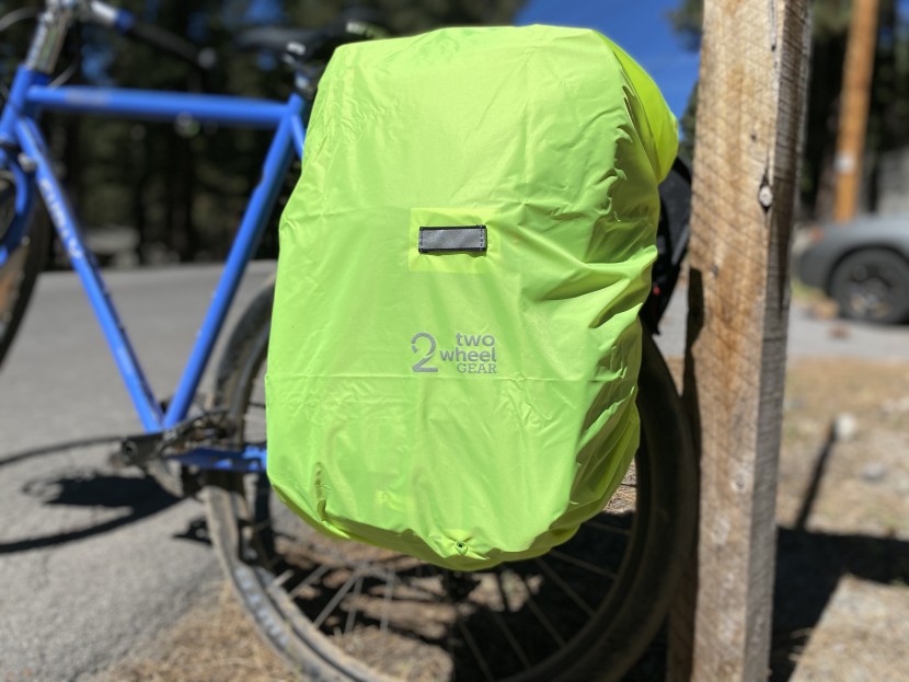 two wheel gear backpack convertible - the rain cover did a great job of keeping the backpack dry, though...