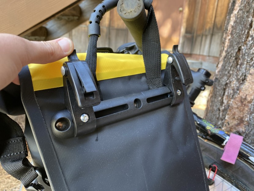 the adjustable clips stayed pretty secure on our rack with little to...