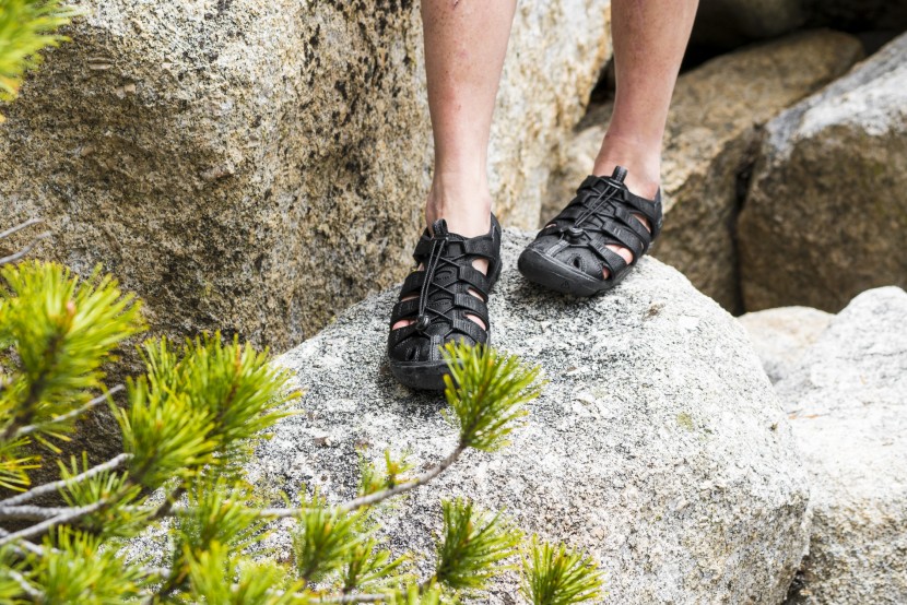 sandals womens - closed-toed sandals stay put well when wet, but their additional...