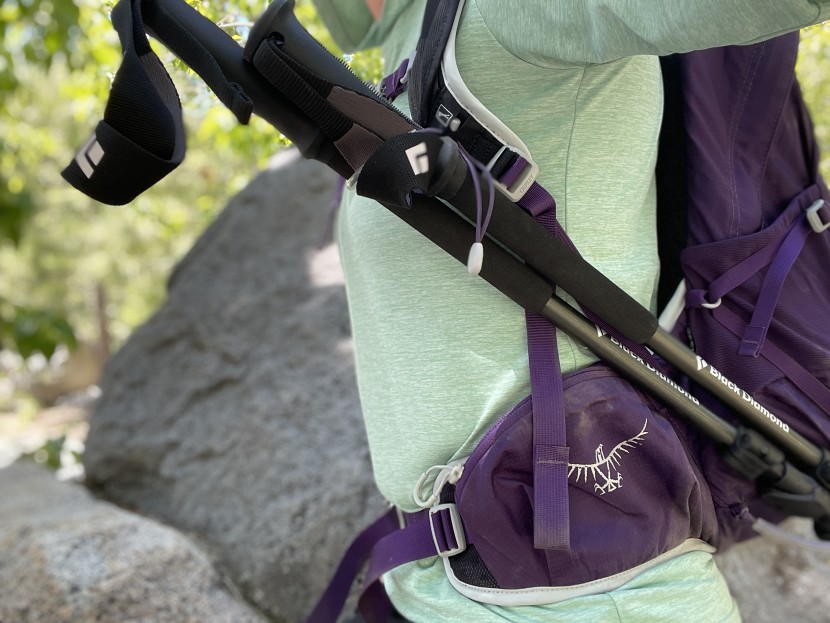 osprey tempest 20 - osprey's stow on the go system is a quick fix for getting your poles...
