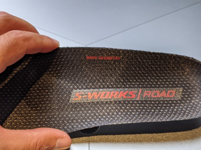 specialized s-works ares - the footbeds are key to the body geometry suite.