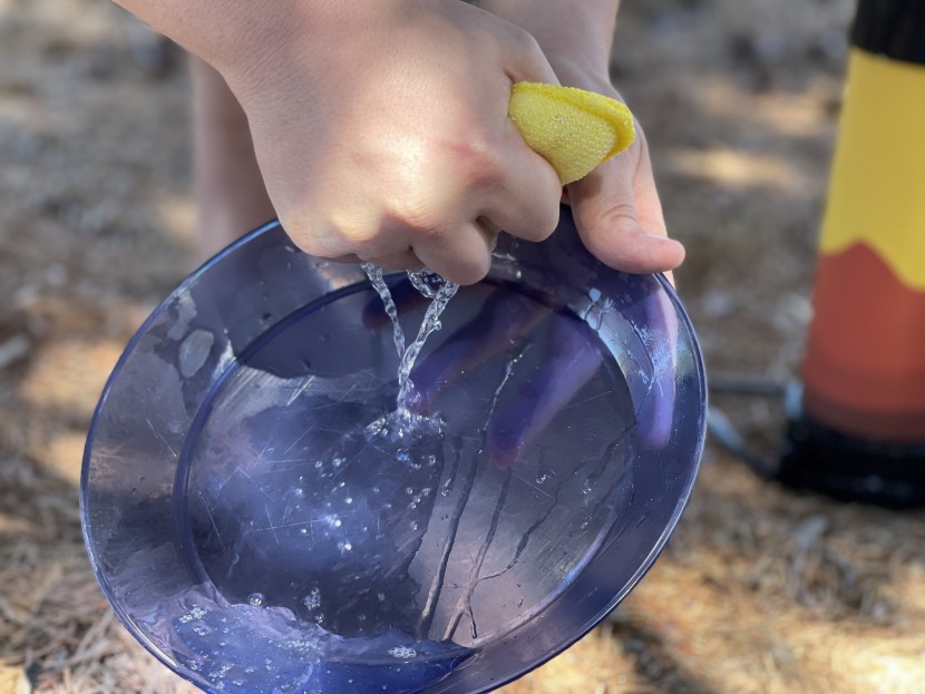 geyser systems with heater - though this is a water-efficient way to clean gear, we're not...