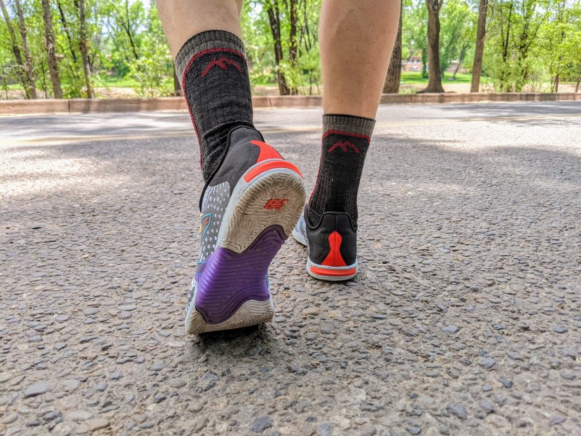 new balance minimus tr - a tpu-reinforced heel (note the red insert), and the rubber midsole...