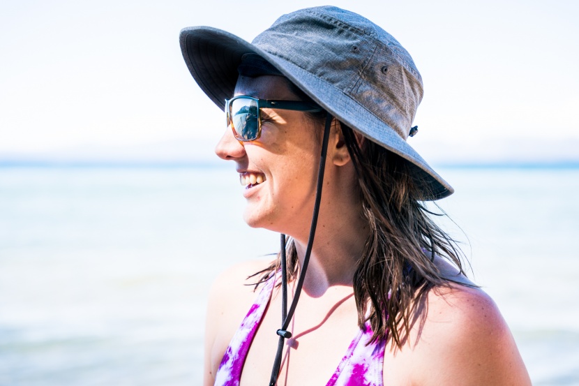 water gear - we appreciate a hat that provides sun protection with a brim.