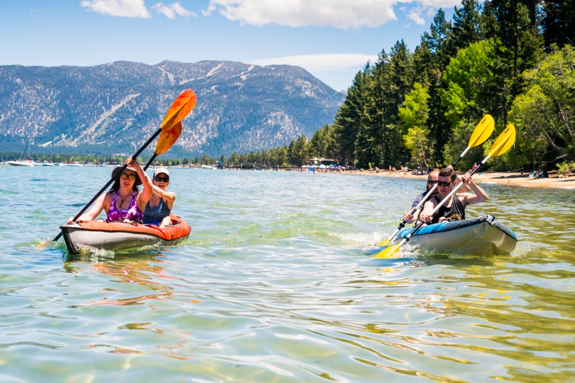 inflatable kayak - paddling with a partner isn't always fun if there's not enough space...