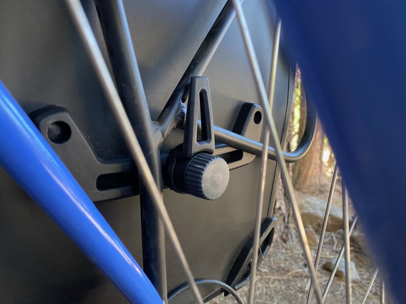 thule shield - the adjustable rotational hitch secured onto our rack with little to...