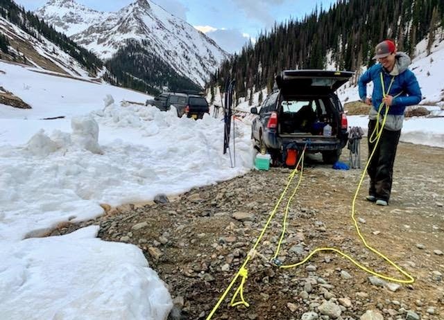 outdoor research helium wind hoodie - maybe not the most stylish combination, but we were impressed that a...