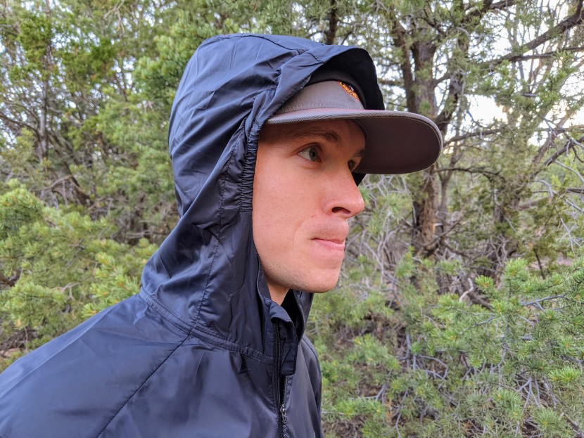 salomon agile full-zip hoodie - though its not designed to pull over helmets, the heavy-duty elastic...