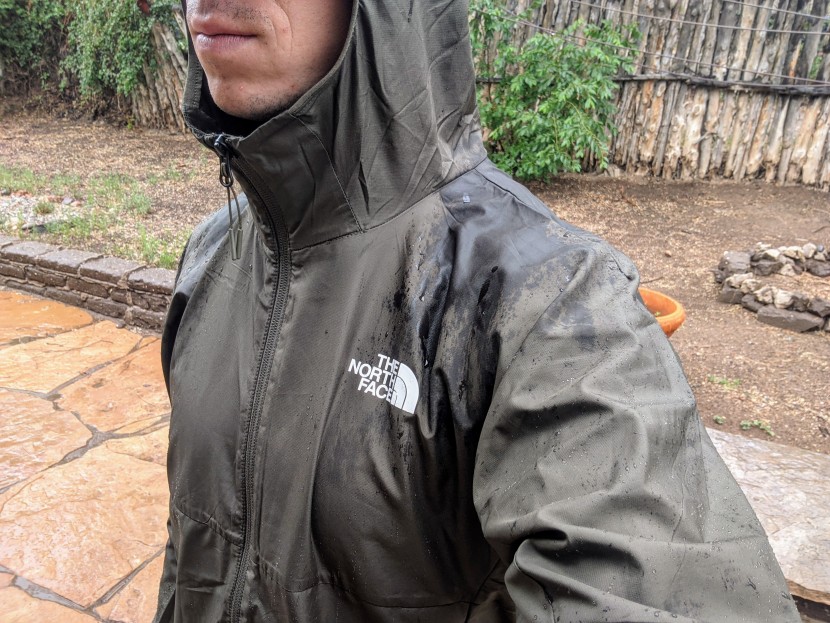 the north face flyweight hoodie - unfortunately, even after only five minutes in a light rain, the...