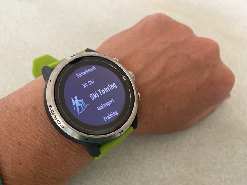 coros apex pro - a look at the sport options, which include mountain sports.