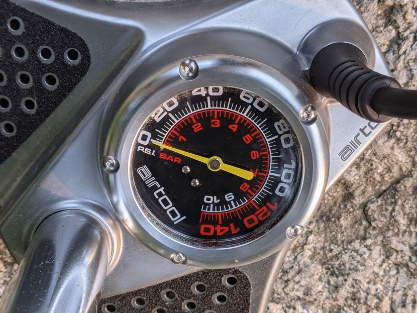 while the gauge is pretty easy to read. if you're standing at an...