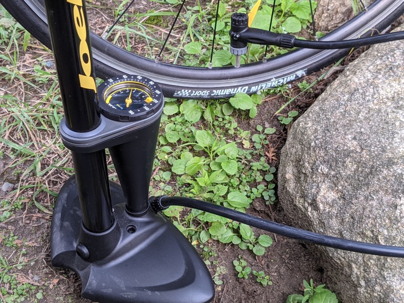 bike pump - the topeak jobblow max hp is meant for high-pressure road bike...